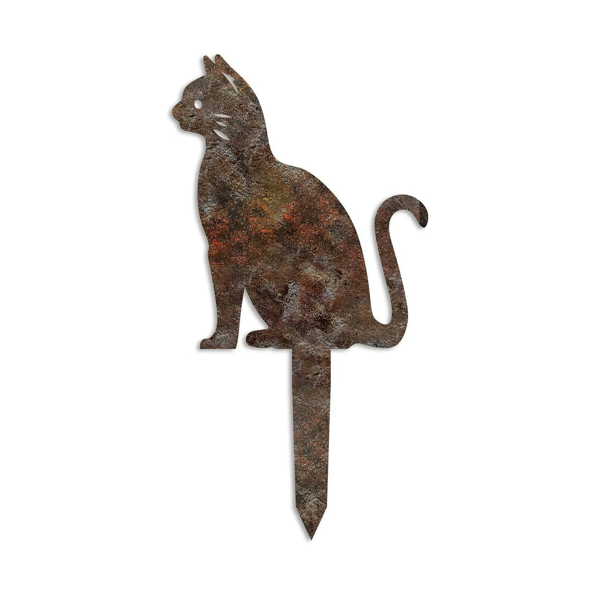 Decoratiune gradina CAT A-02, maro, metal, 20x23 cm