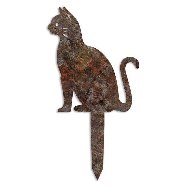 Decoratiune gradina CAT A-02, maro, metal, 20x23 cm