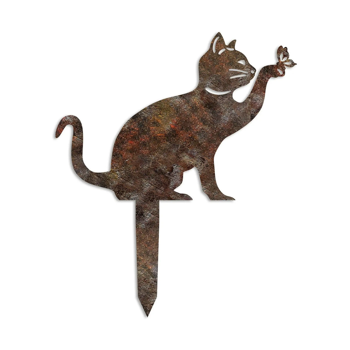 Decoratiune gradina CAT A-03, maro, metal, 31x22 cm