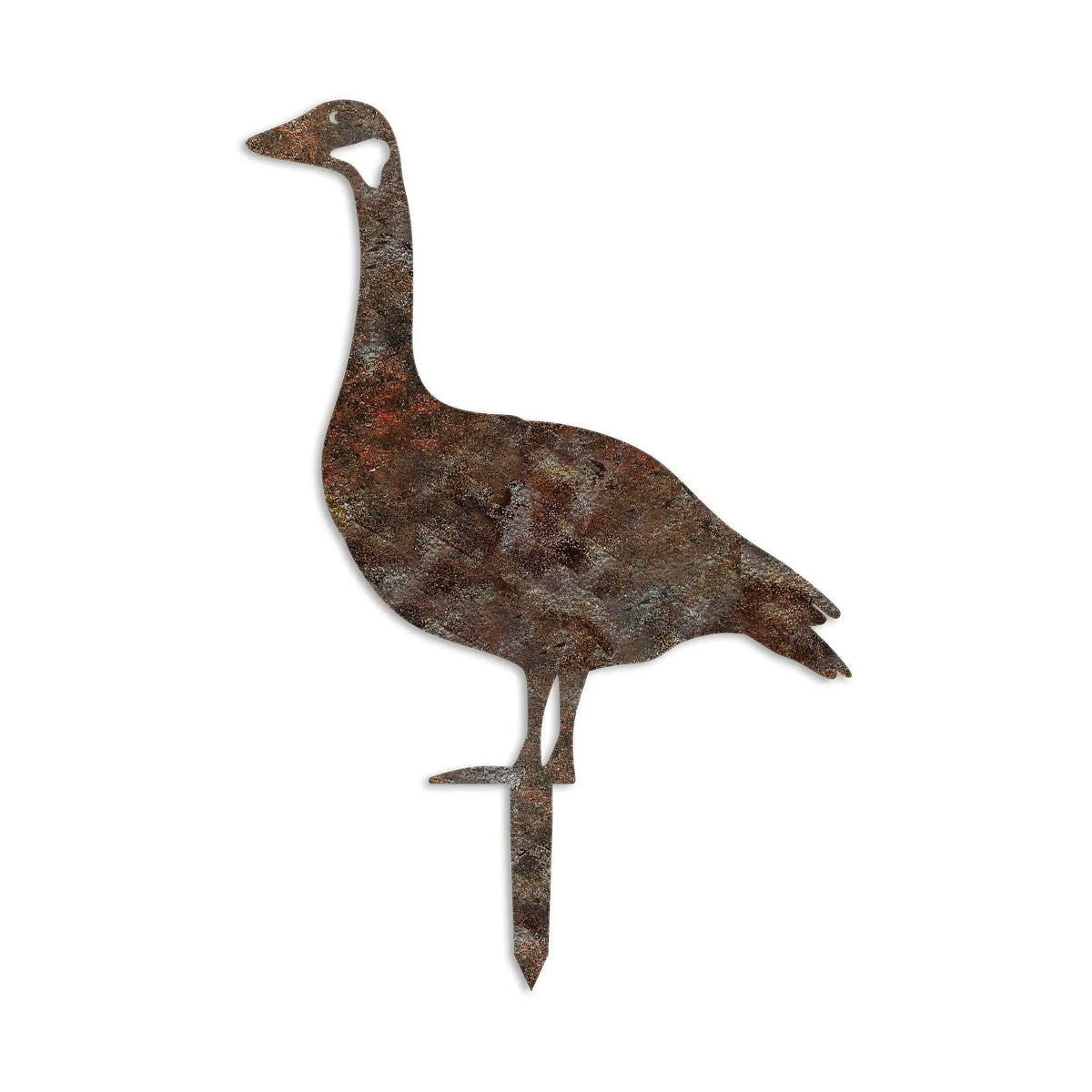 Decoratiune gradina GOOSE A-01, maro, metal, 44x49 cm