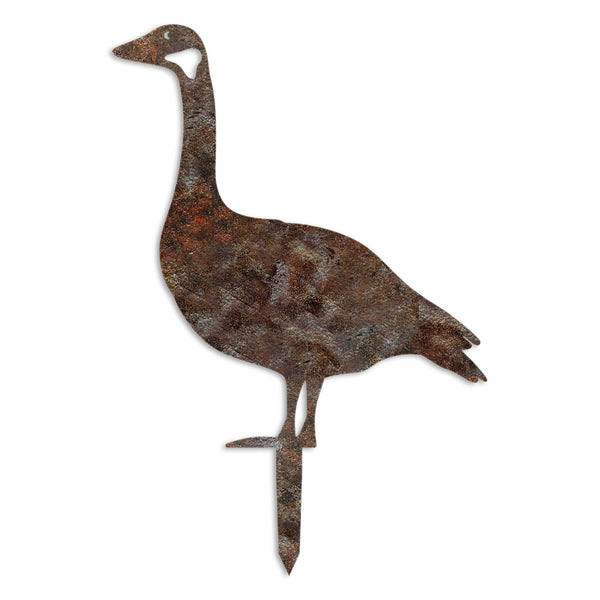 Decoratiune gradina GOOSE A-01, maro, metal, 44x49 cm