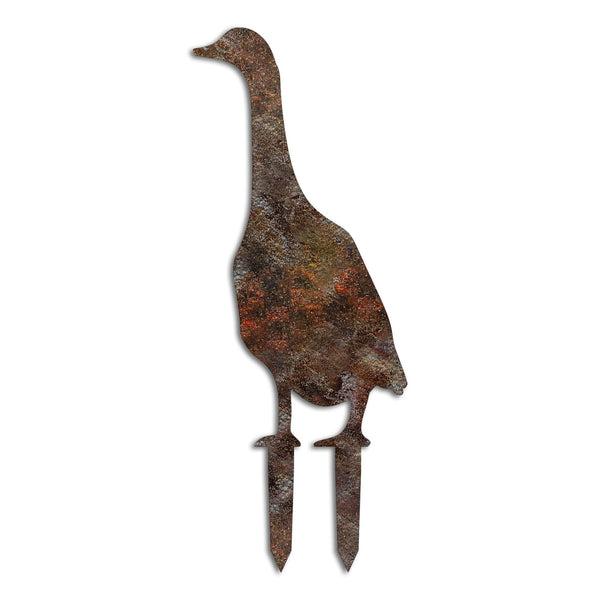Decoratiune gradina GOOSE A-04, maro, metal, 26x50 cm