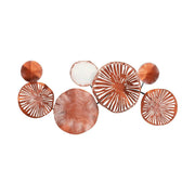Decoratiune perete ASTRID - CH102-4, cupru, metal, 79x35 cm