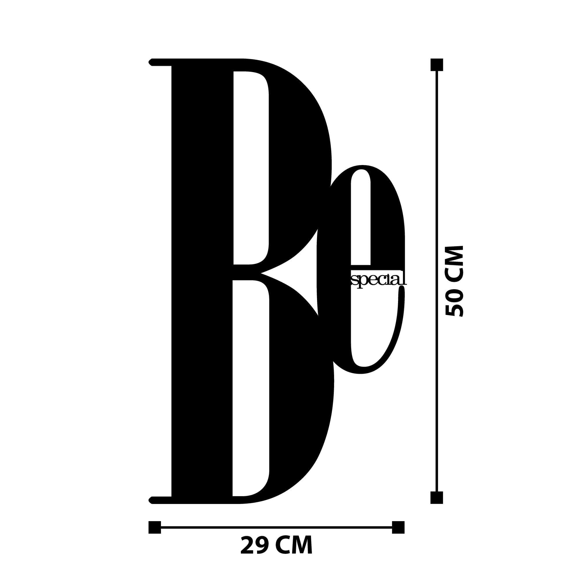 Decoratiune perete BE SPECIAL, negru, metal, 29x50 cm