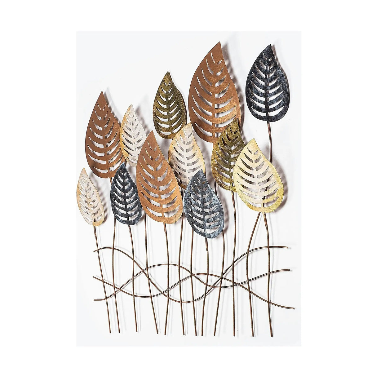 Decoratiune perete LILAC, multicolor, metal, 76x64 cm
