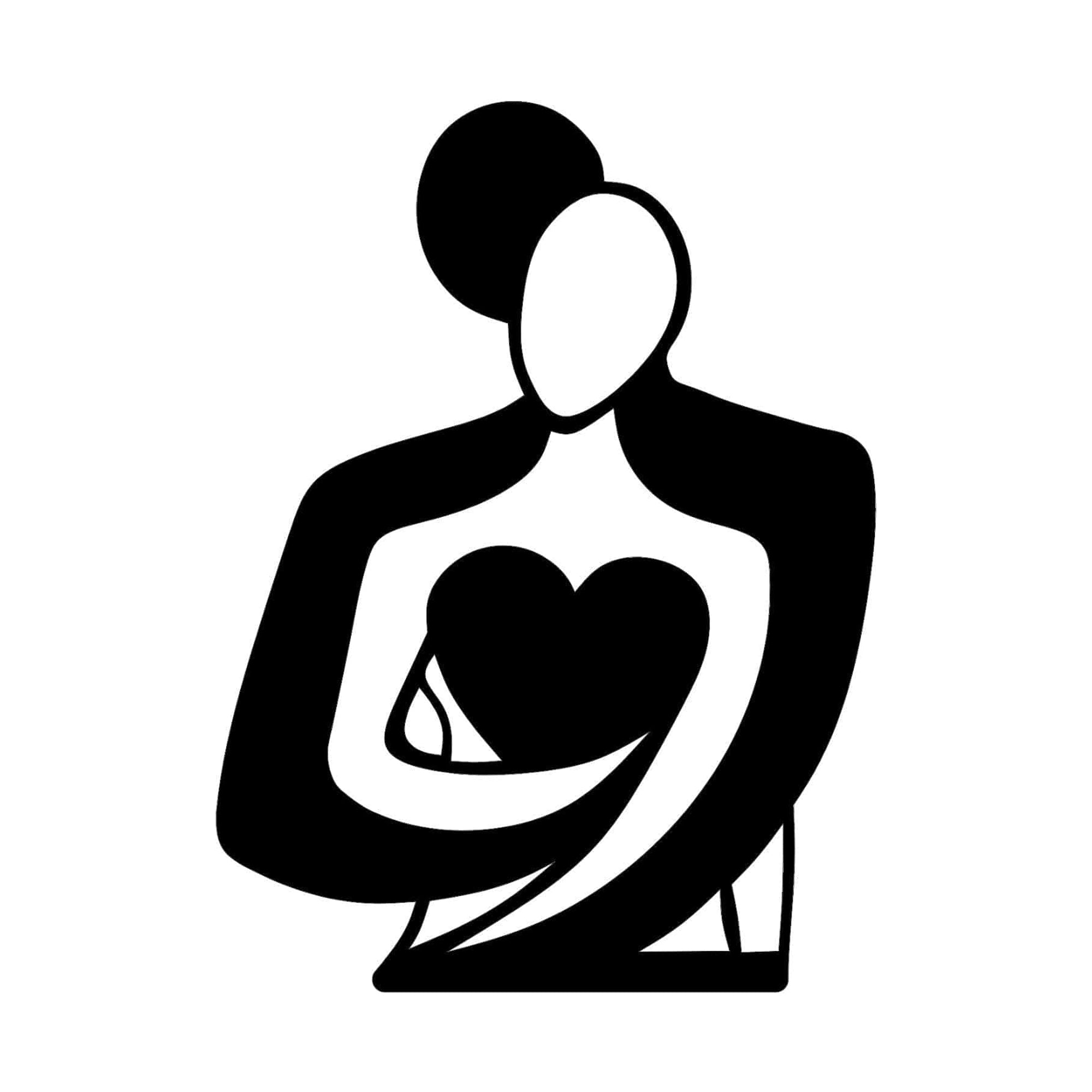 Decoratiune perete LOVE, negru, metal, 70x52 cm