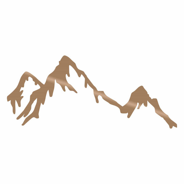 Decoratiune perete MOUNTAIN, maro, metal, 70x45 cm
