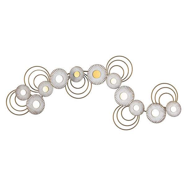Decoratiune perete PAYIDAR 7, auriu, metal, 101x7x41 cm