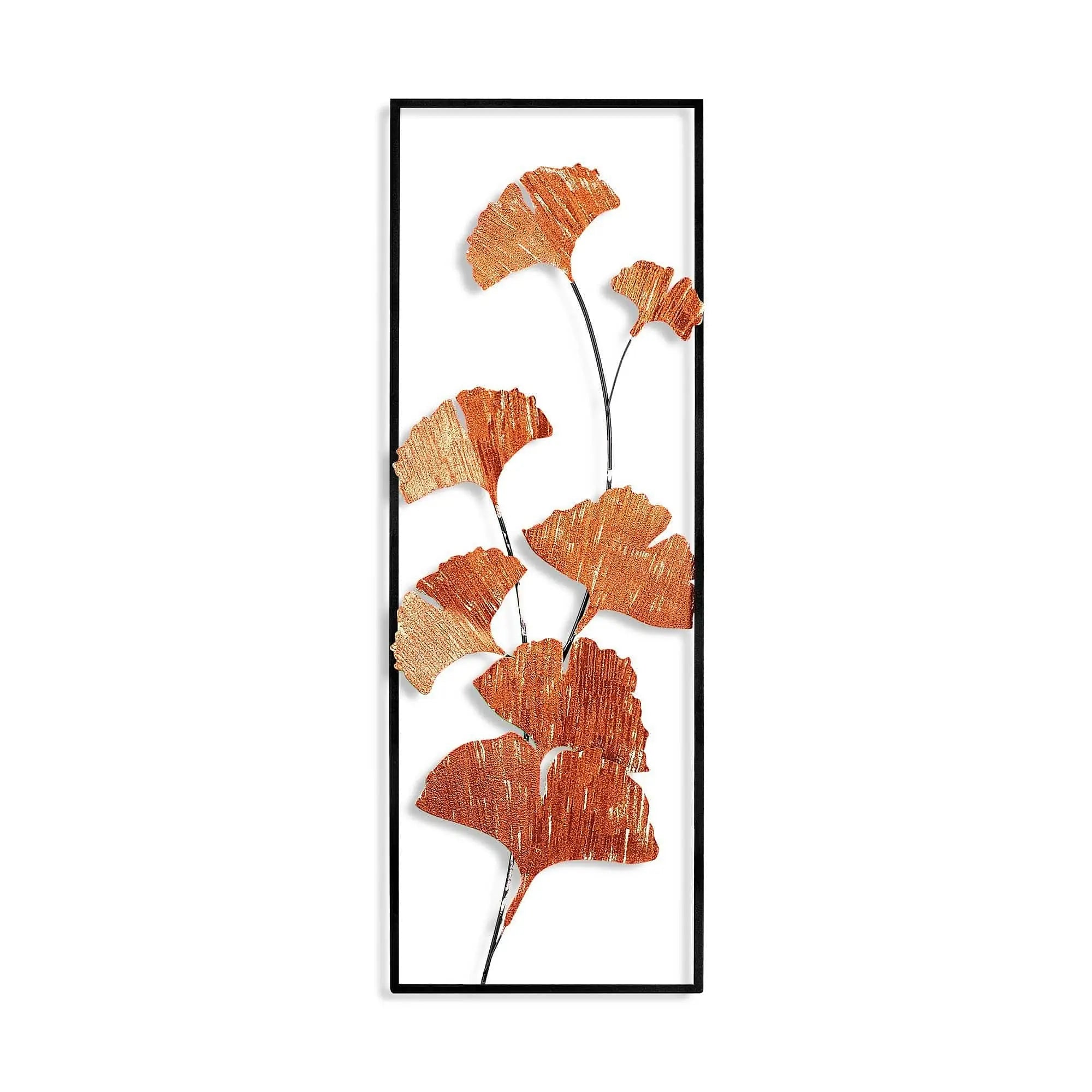 Decoratiune perete RASPBERRY 3, cupru/negru, metal, 32x4x90 cm
