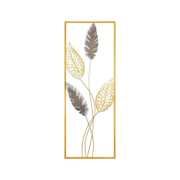 Decoratiune perete TIMEYI, auriu, metal, 32x5x90 cm