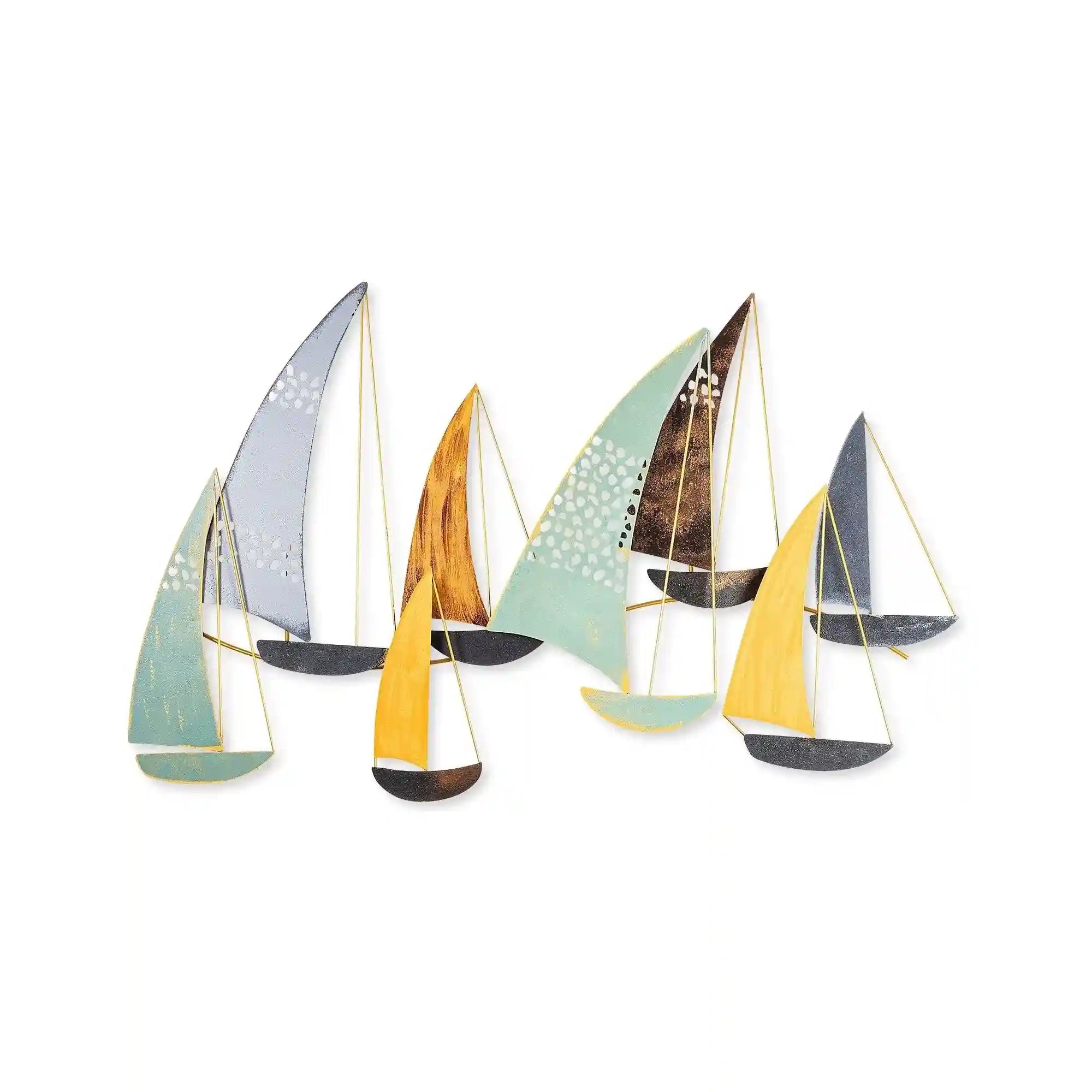 Decoratiune perete YAVUZ, multicolor, metal, 111x8x70 cm