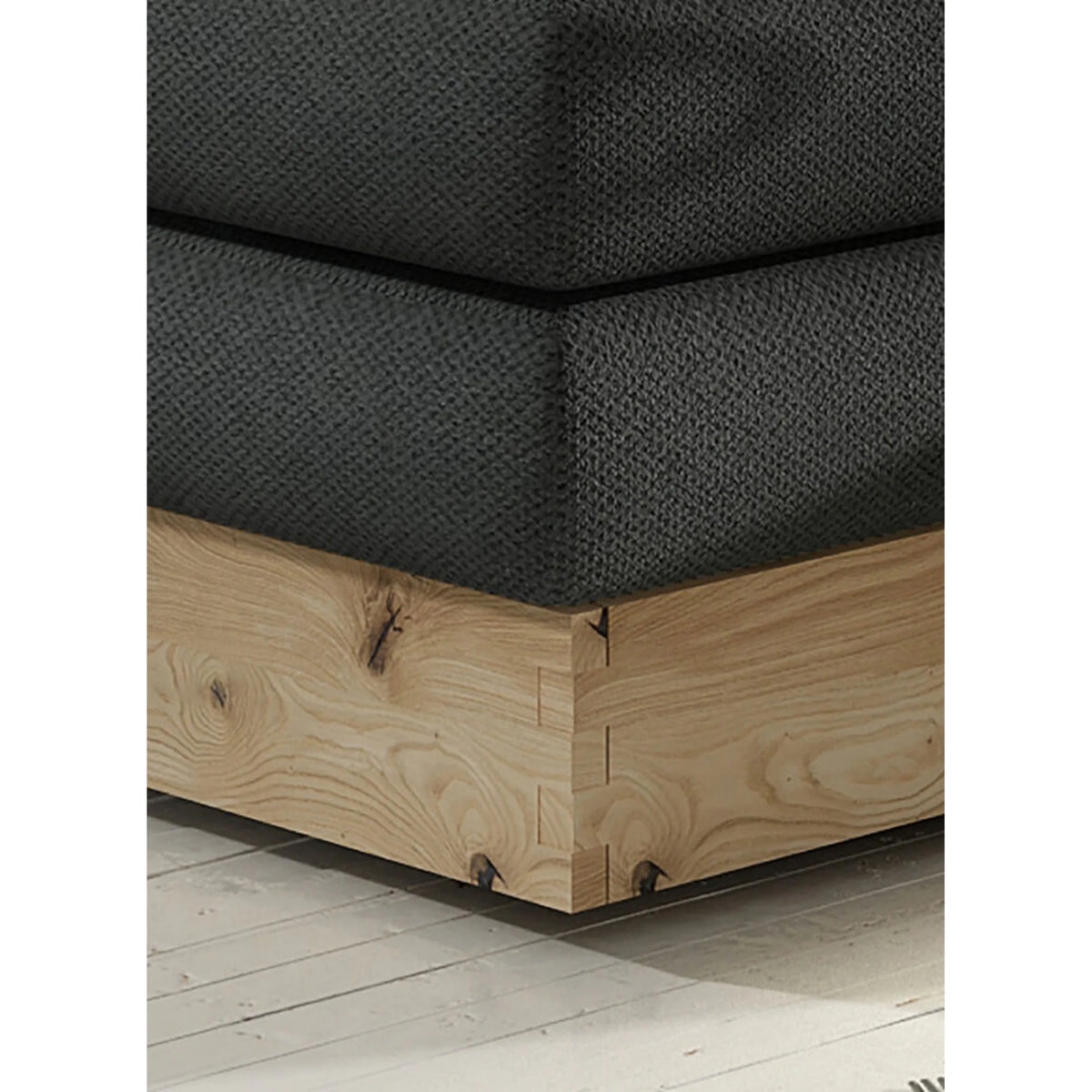 Pat boxspring DIORI 160x200, personalizabil materiale gama Premium, cu saltea, topper si lada pentru depozitare