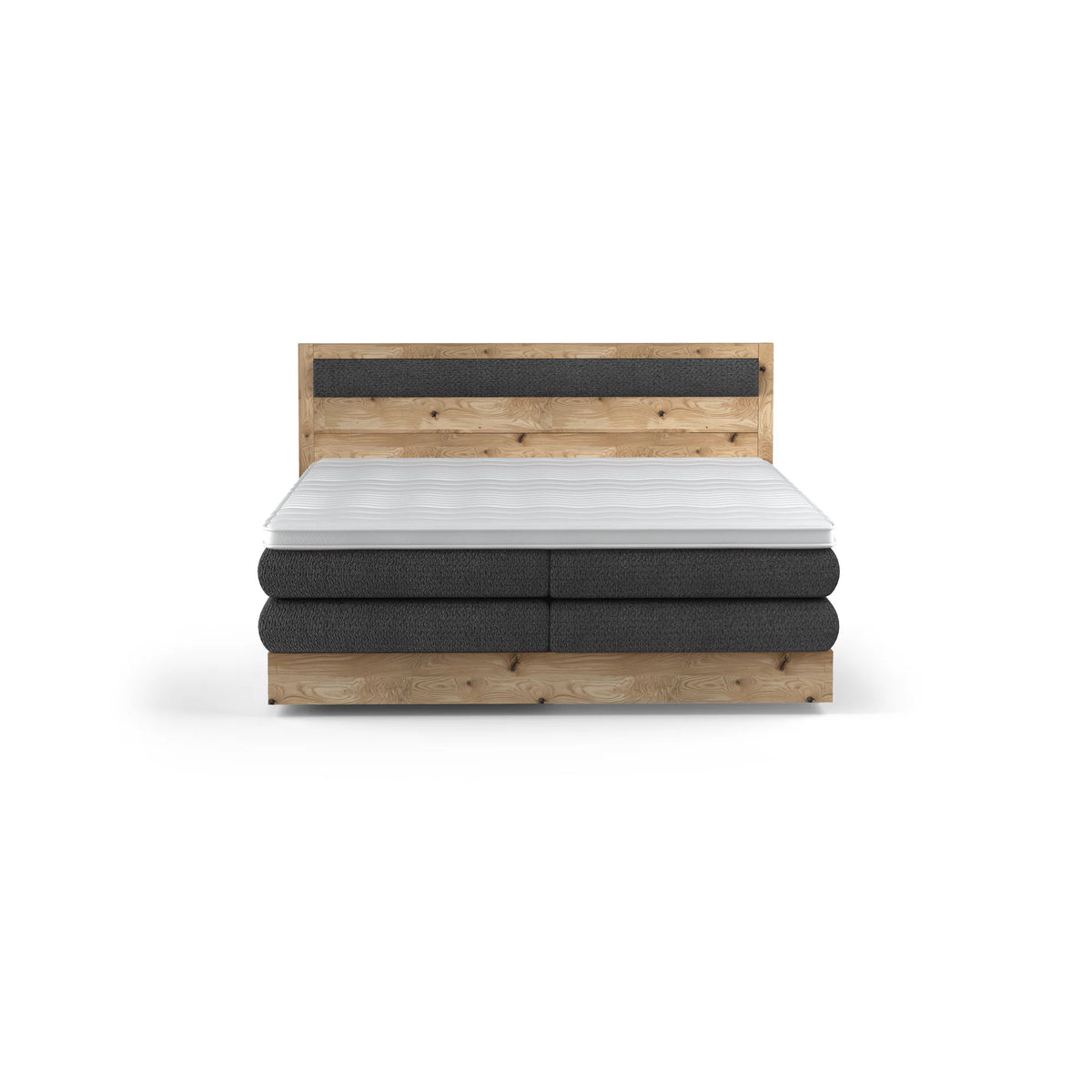 Pat boxspring DIORI 160x200, personalizabil materiale gama Premium, cu saltea, topper si lada pentru depozitare