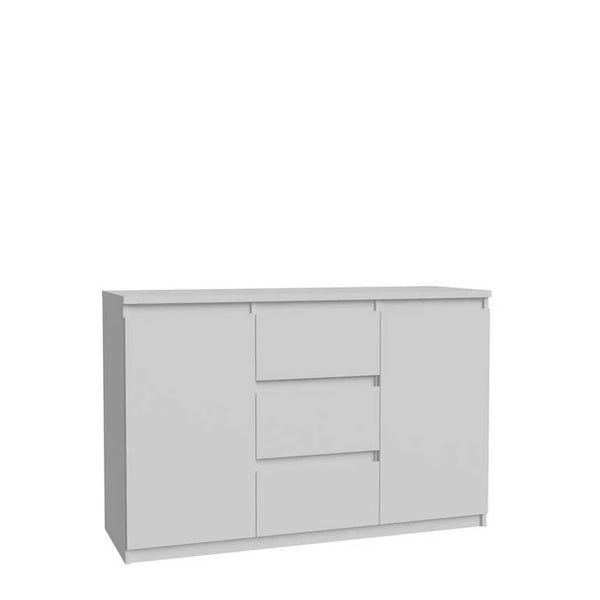 Comoda LOGAN NEW 04, alb, DTD laminat, 138x40x94 cm