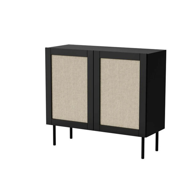 Comoda JUTA, negru, 100x40x90 cm
