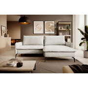 Coltar extensibil GLOSSY, personalizabil, cu lada depozitare, 226x162x88 cm