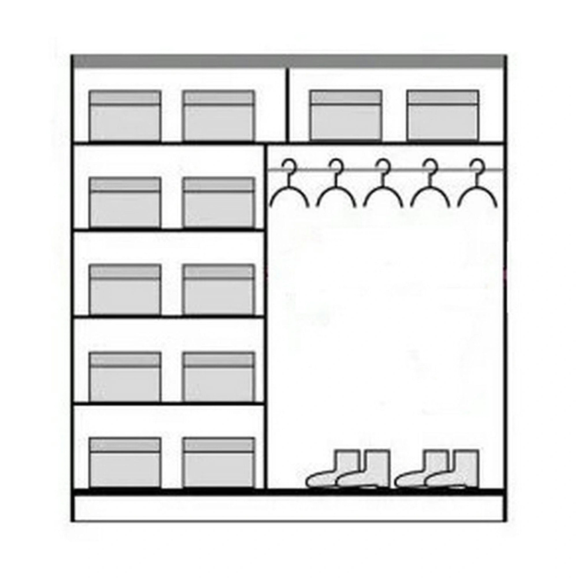 Dressing AVANTGARDE AV3-20, stejar artisan, PAL, cu 2 usi, 200x59x215 cm