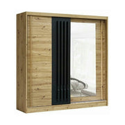 Dressing AVANTGARDE AV5-20, stejar artisan, PAL, cu 2 usi, 200x59x215 cm