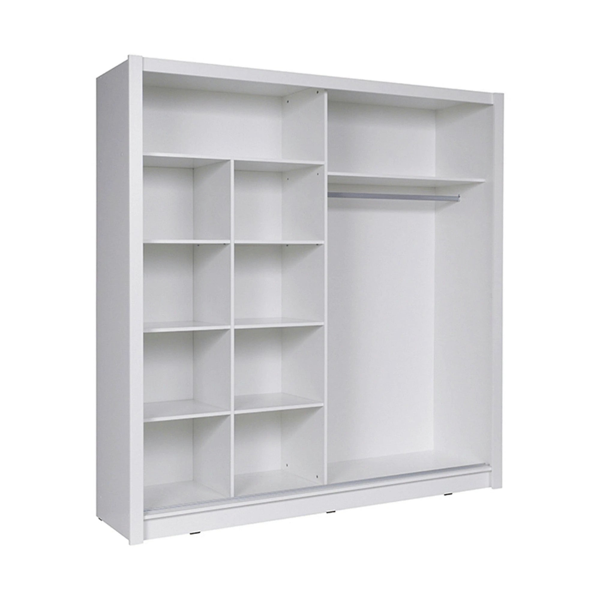 Dressing BIRGAMO TYP 1, alb, DTD laminat, cu 2 usi, 205x63x215 cm