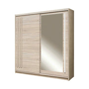 Dressing EFFECT, stejar sonoma, PAL melaminat, cu 2 usi, 200x59x216 cm