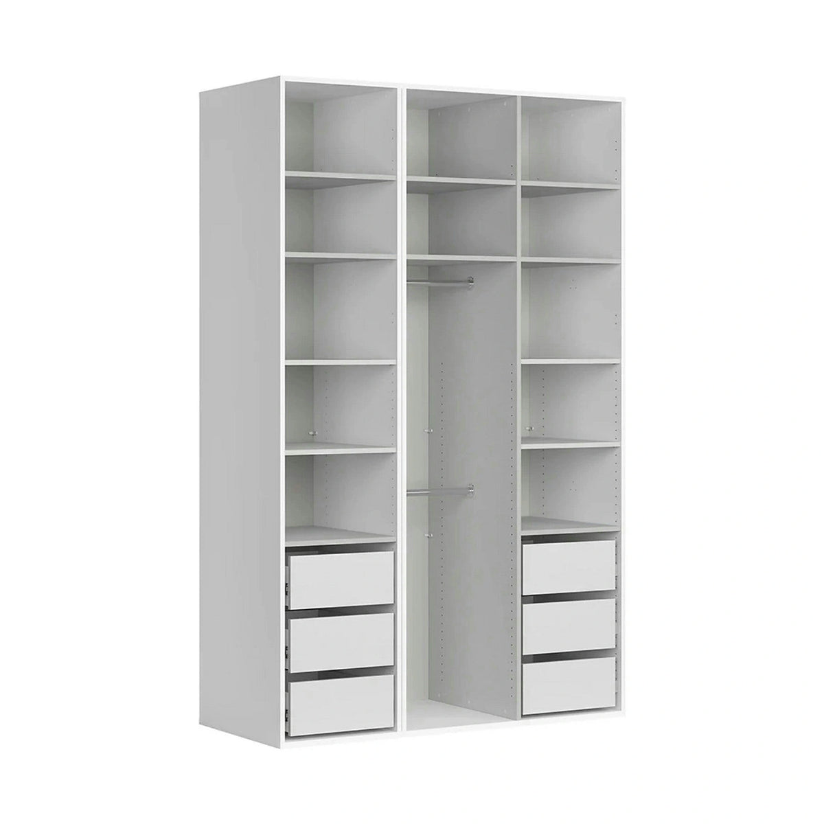 Dressing FLEX, alb, PAL, 150x66x240 cm