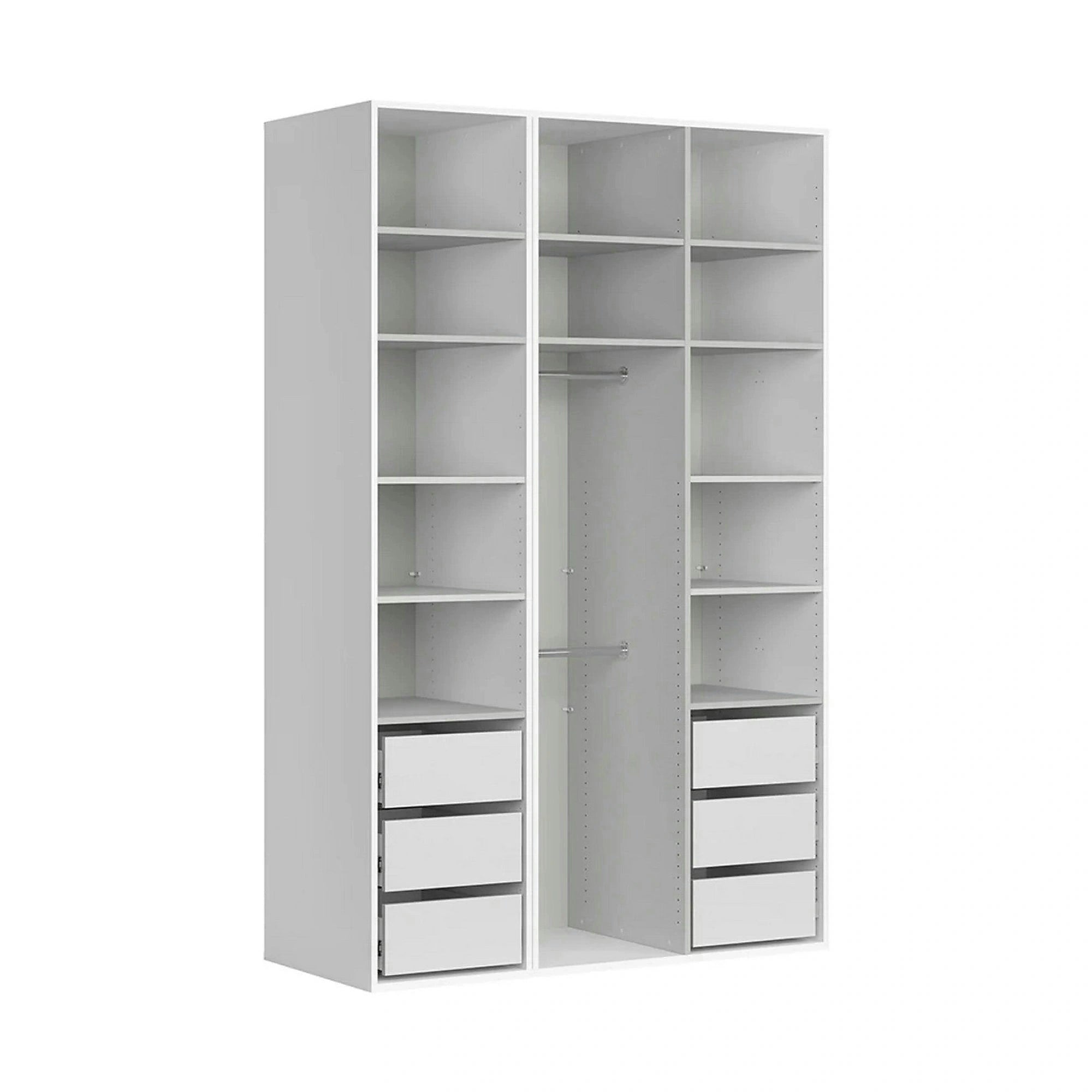 Dressing FLEX, alb, PAL, 150x66x240 cm