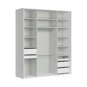 Dressing FLEX, alb, PAL, 201x66x240 cm