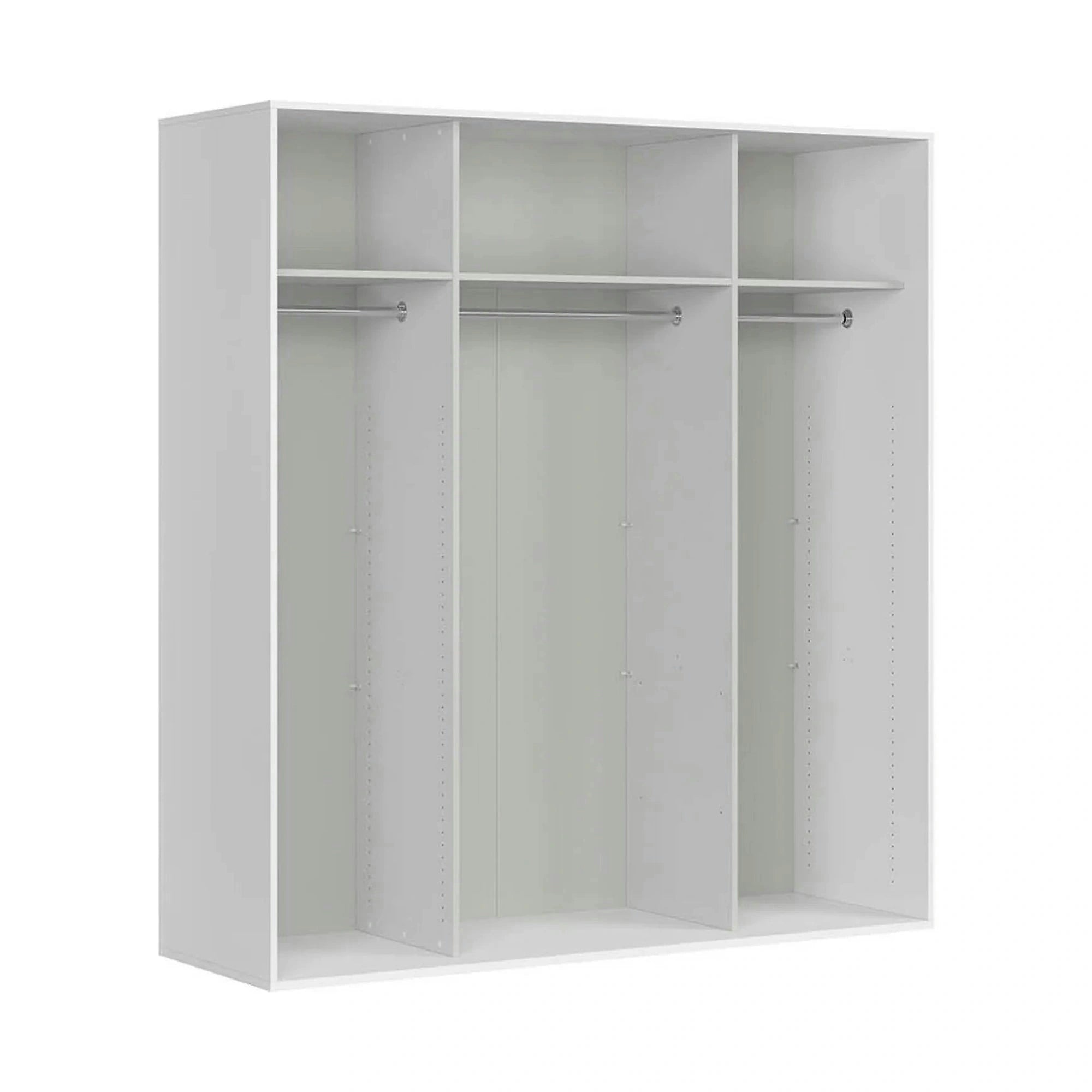 Dressing FLEX, alb, PAL, cu 2 usi, 200x66x218 cm