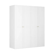 Dressing FLEX, alb, PAL, cu 4 usi, 200x66x240 cm