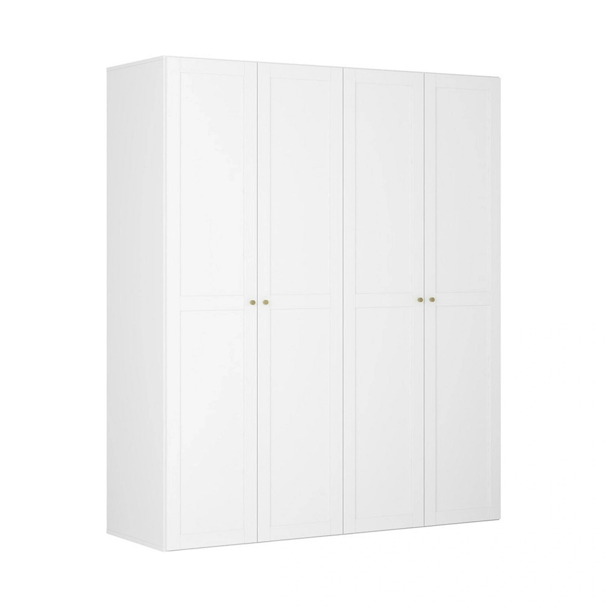 Dressing FLEX, alb, PAL, cu 4 usi, 200x66x240 cm