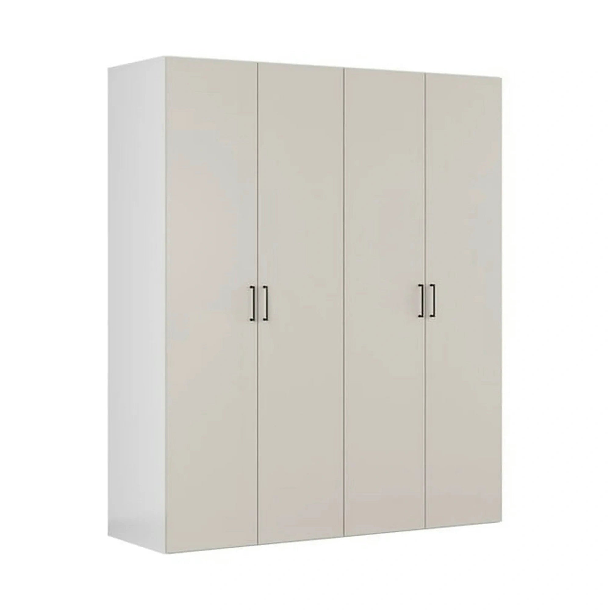 Dressing FLEX, casmir/alb, PAL, cu 4 usi, 200x66x240 cm