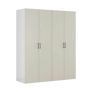 Dressing FLEX, casmir/alb, PAL, cu 4 usi, 200x66x240 cm