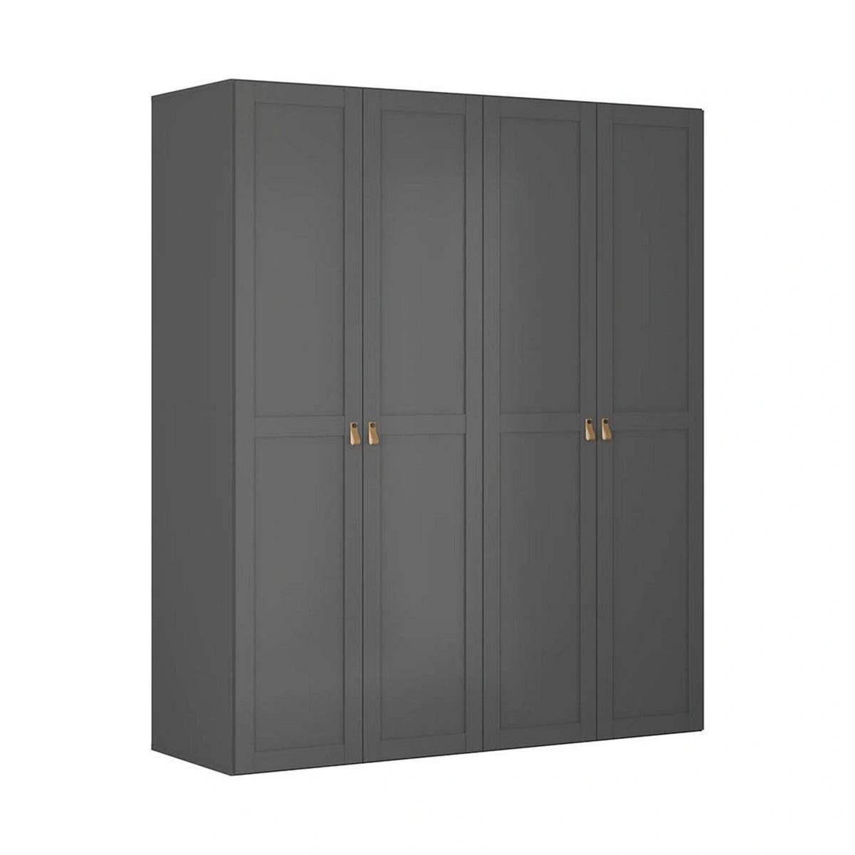 Dressing FLEX, gri grafit, PAL, cu 4 usi, 200x66x240 cm