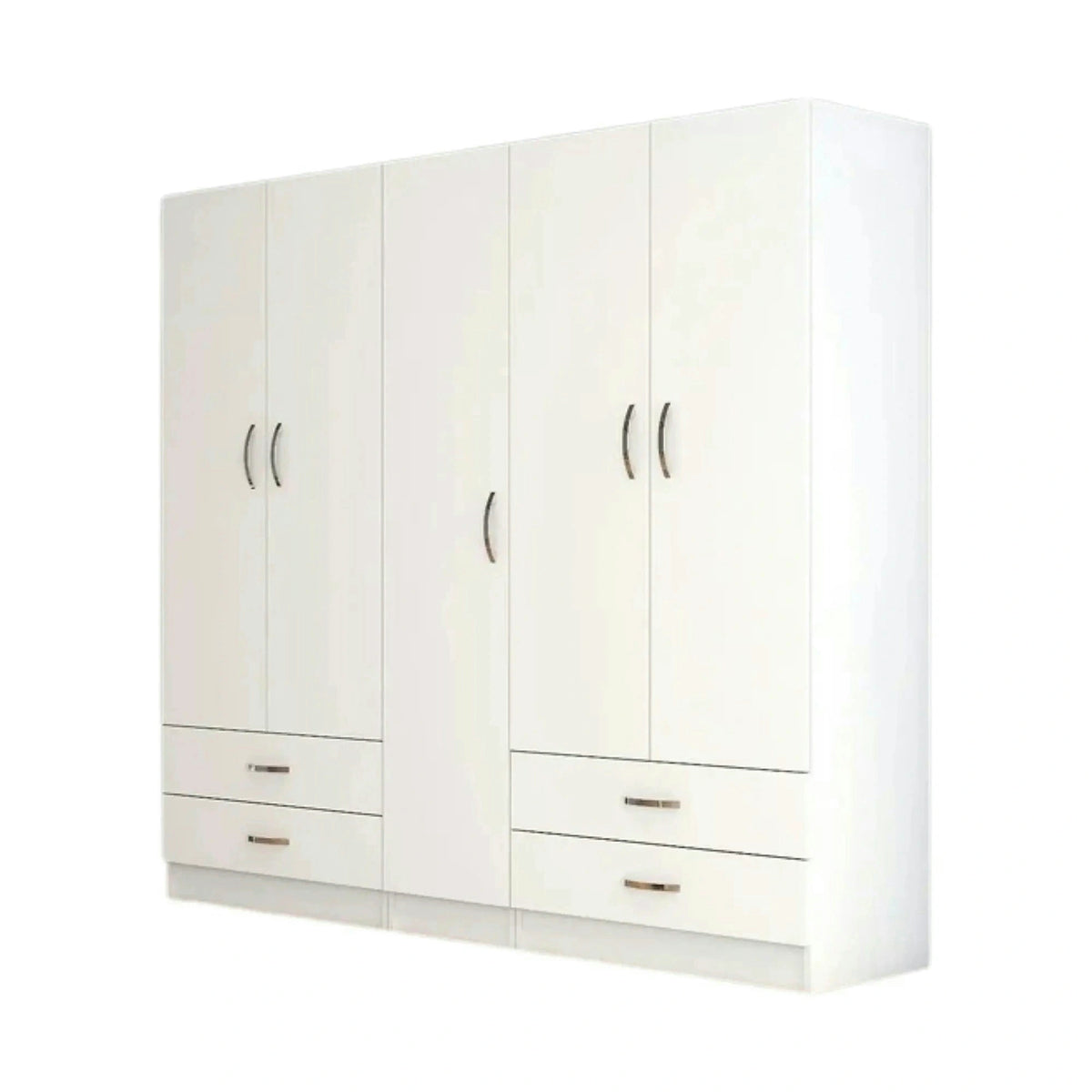 Dressing GRD0701, alb, PAL melaminat, cu 5 usi si 4 sertare, 200x47x182 cm