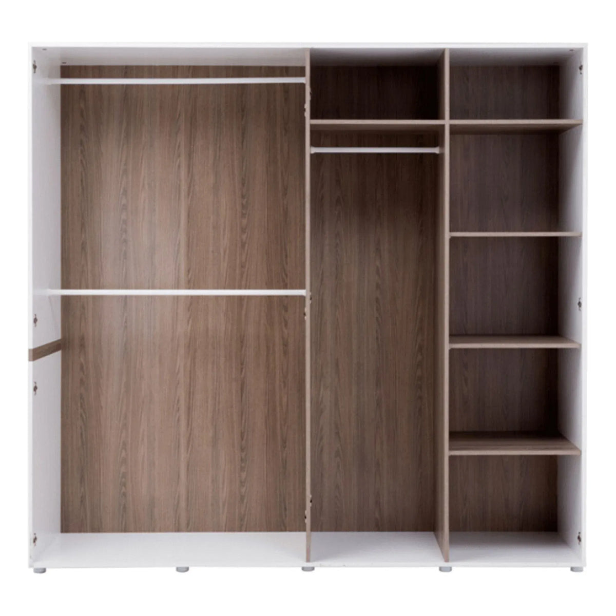 Dressing LYNATET TYP 23, alb lucios, PAL laminat, 219x59x209 cm