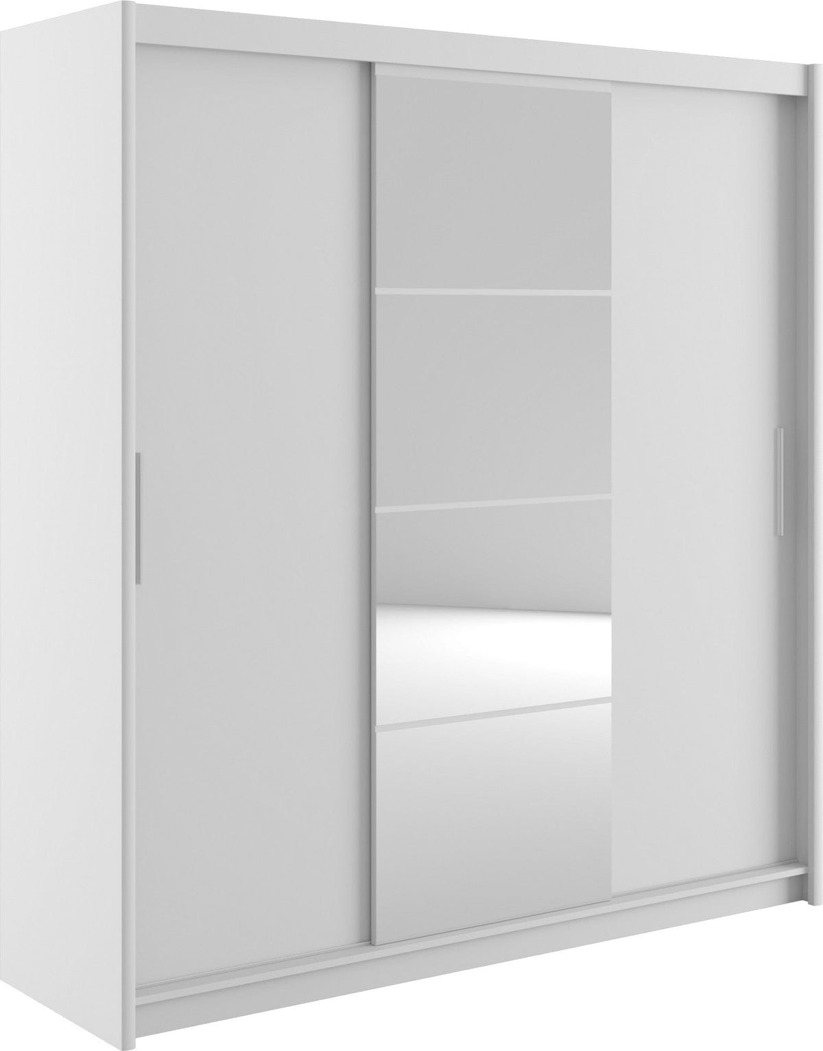 Dressing MARIO 200, pin alb, PAL, cu 3 usi, 200x61x216 cm