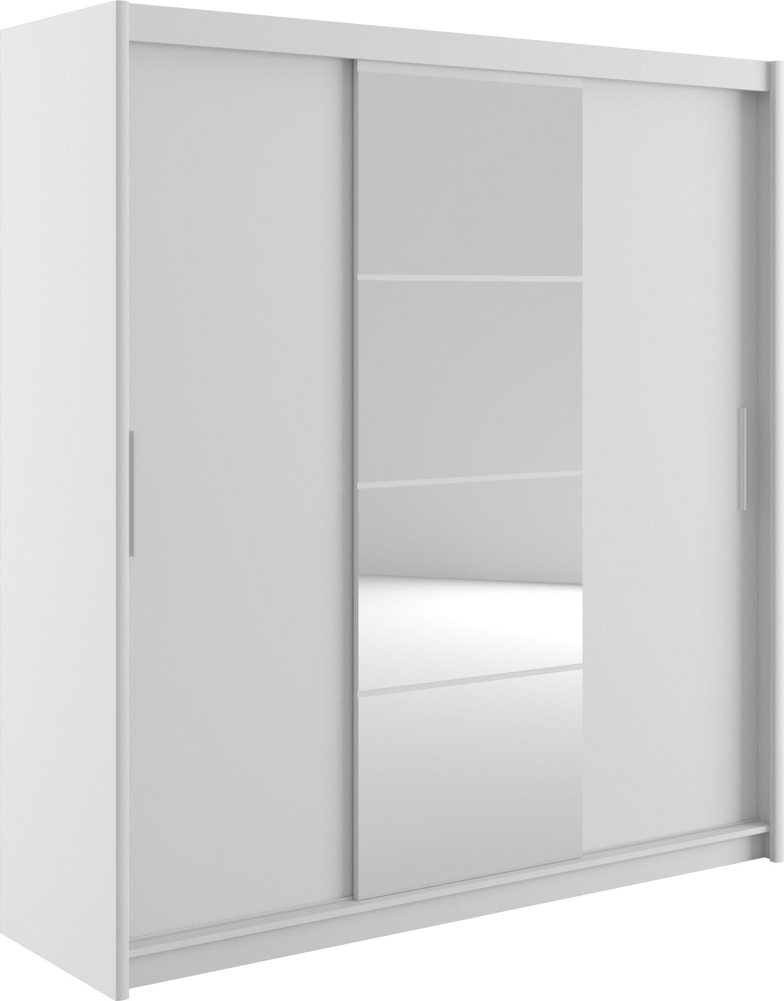 Dressing MARIO 200, pin alb, PAL, cu 3 usi, 200x61x216 cm