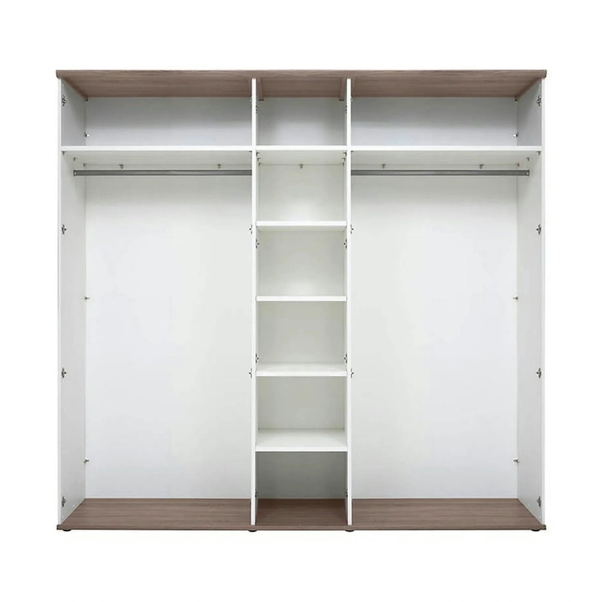 Dressing STOCKHOLM, pin alb andersen/stejar sonoma, PAL, cu 5 usi, 243x59x226 cm