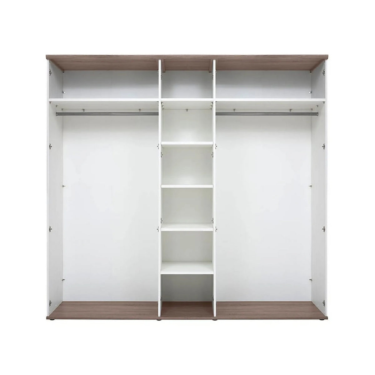 Dressing STOCKHOLM, pin alb andersen/stejar sonoma, PAL, cu 5 usi, 243x59x226 cm