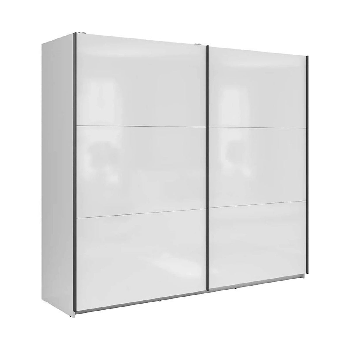 Dressing TETRIX, alb lucios, PAL, cu 2 usi, 220x60x196 cm
