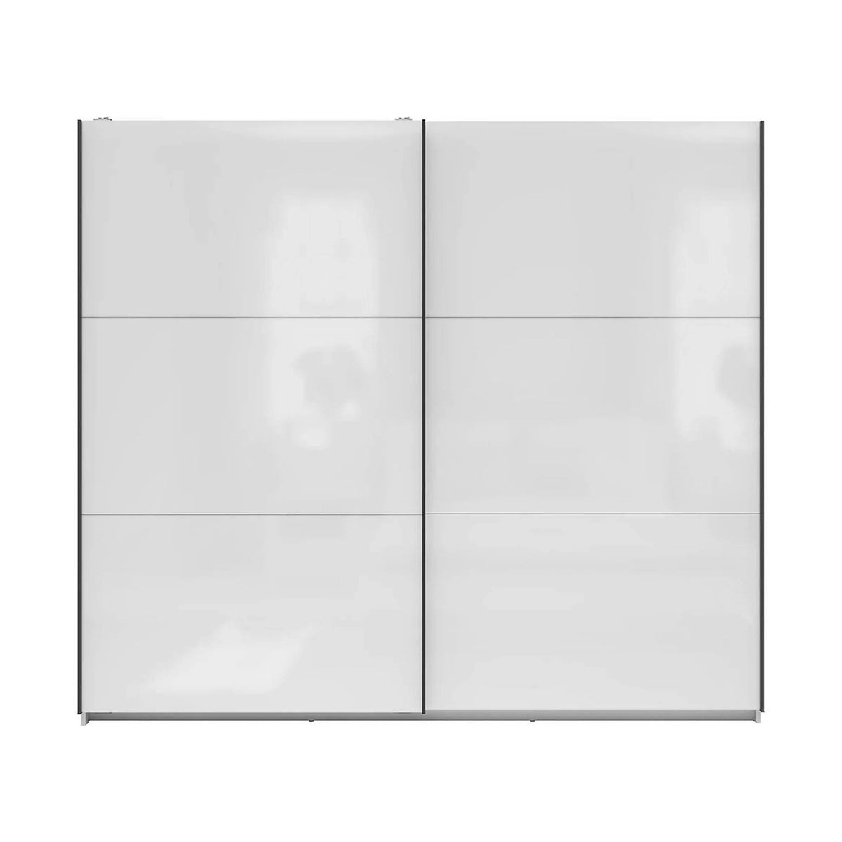 Dressing TETRIX, alb lucios, PAL, cu 2 usi, 220x60x196 cm