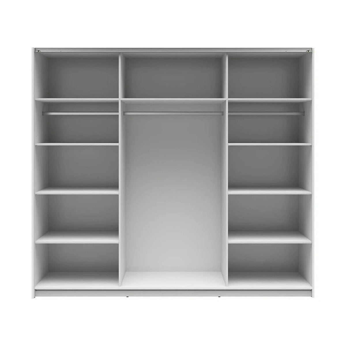 Dressing TETRIX, alb lucios, PAL, cu 2 usi, 220x60x196 cm