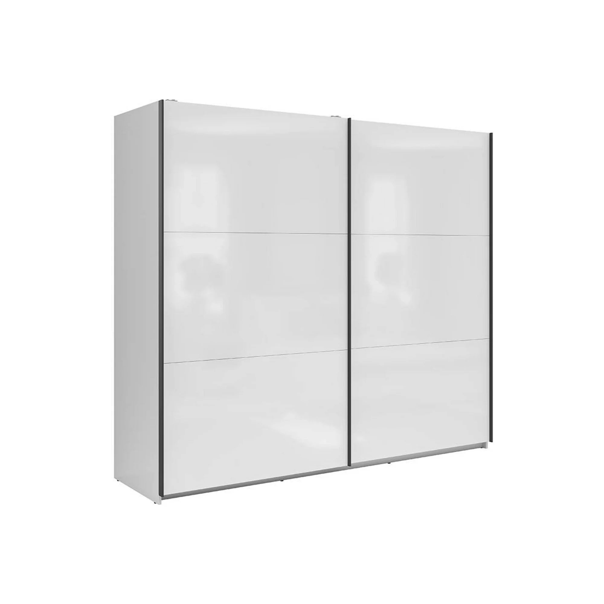 Dressing TETRIX, alb lucios, PAL, cu 2 usi, 220x60x196 cm