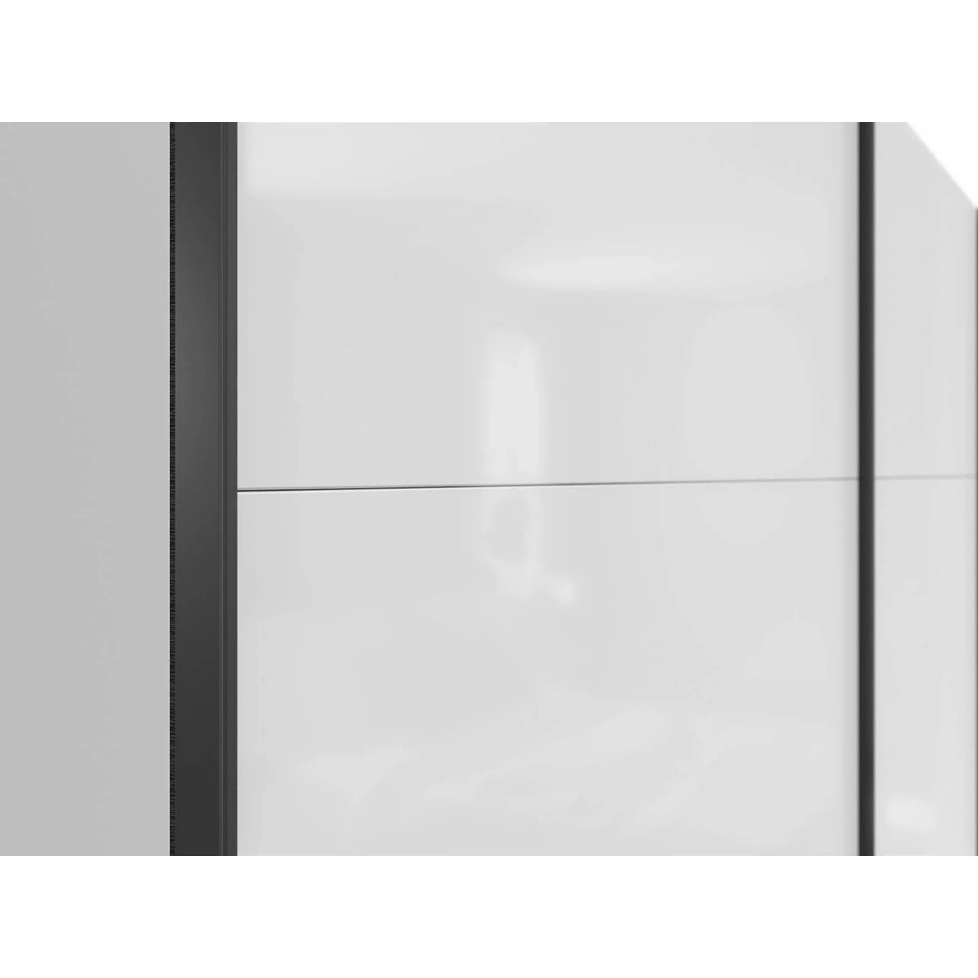 Dressing TETRIX, alb lucios, PAL, cu 2 usi, 220x60x196 cm