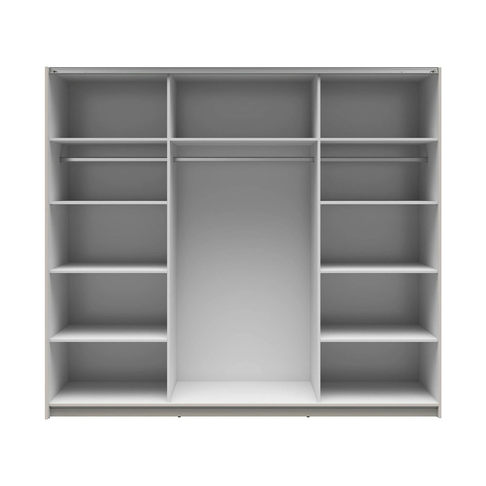 Dressing TETRIX, casmir, PAL, cu 2 usi si oglinda, 220x60x196 cm
