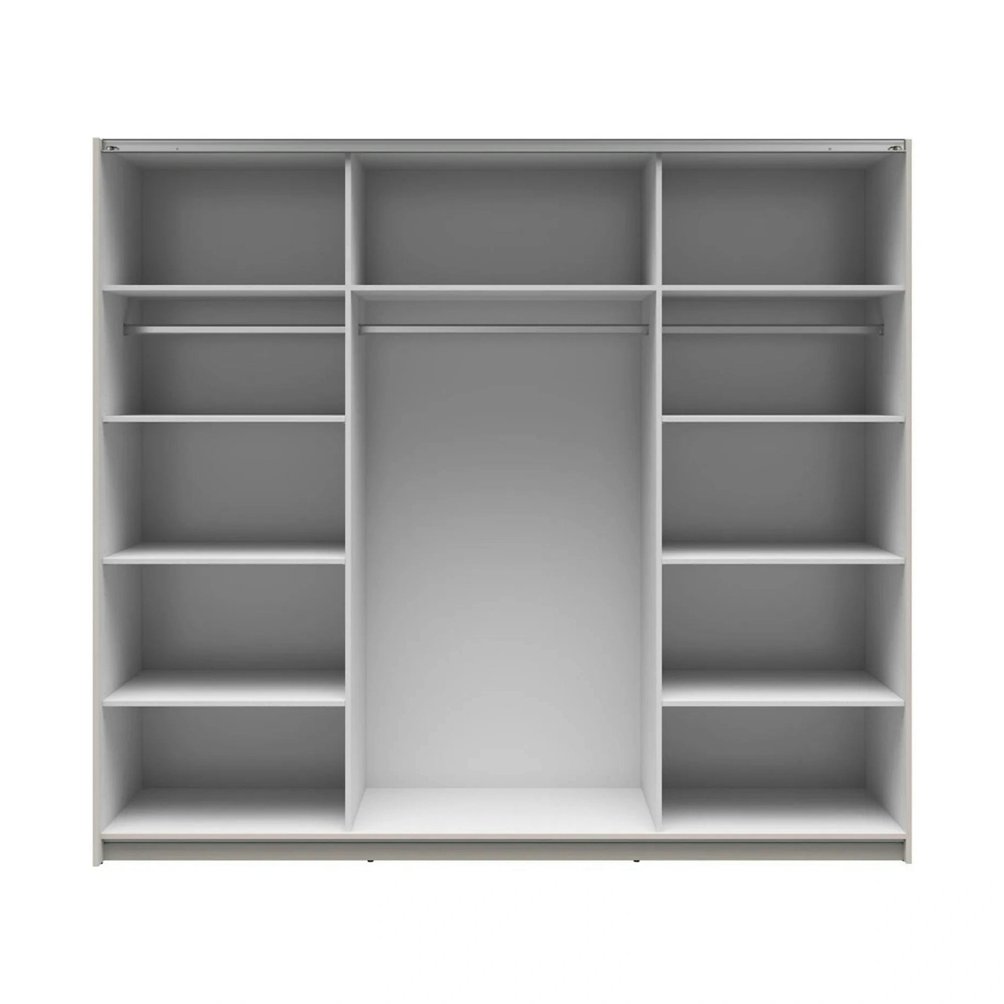 Dressing TETRIX, casmir, PAL, cu 2 usi si oglinzi, 220x60x196 cm