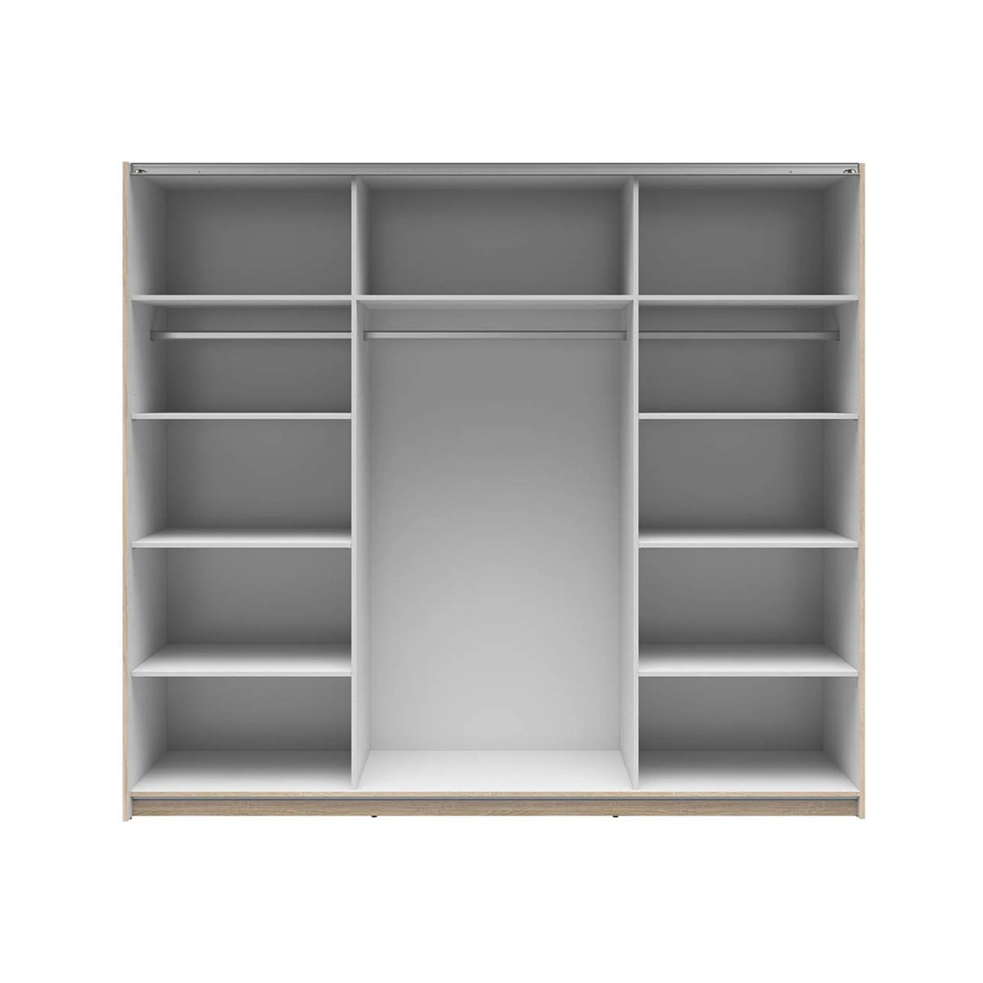 Dressing TETRIX, stejar sonoma, PAL, cu 2 usi, 220x60x196 cm