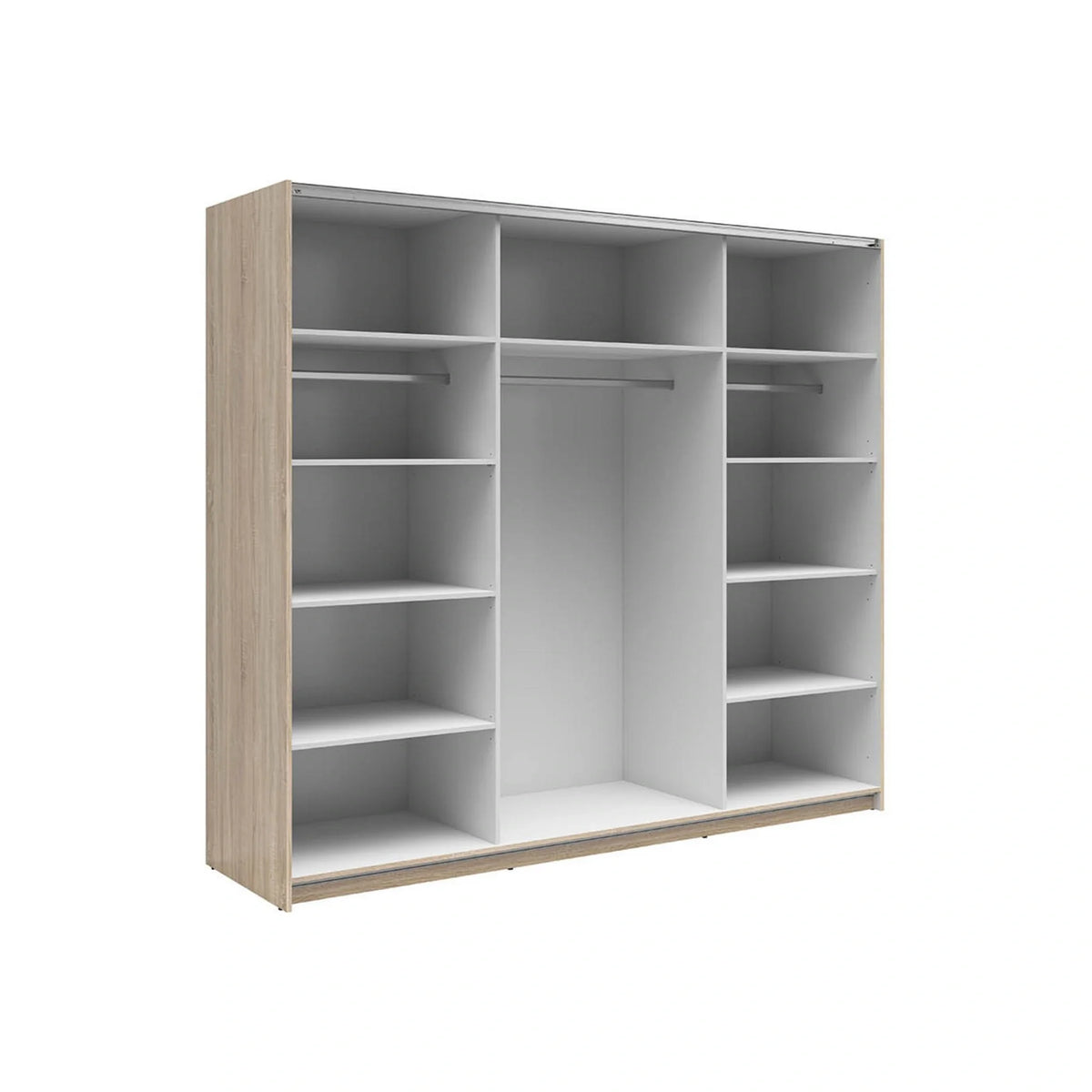 Dressing TETRIX, stejar sonoma, PAL, cu 2 usi, 220x60x196 cm