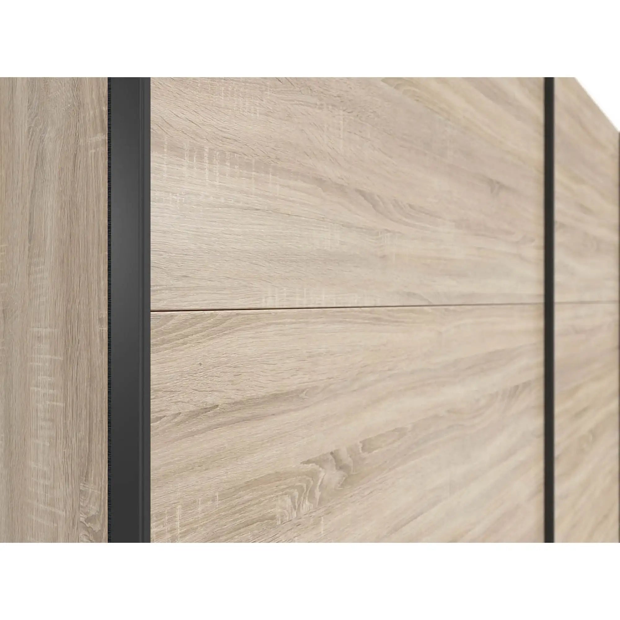 Dressing TETRIX, stejar sonoma, PAL, cu 2 usi, 220x60x196 cm