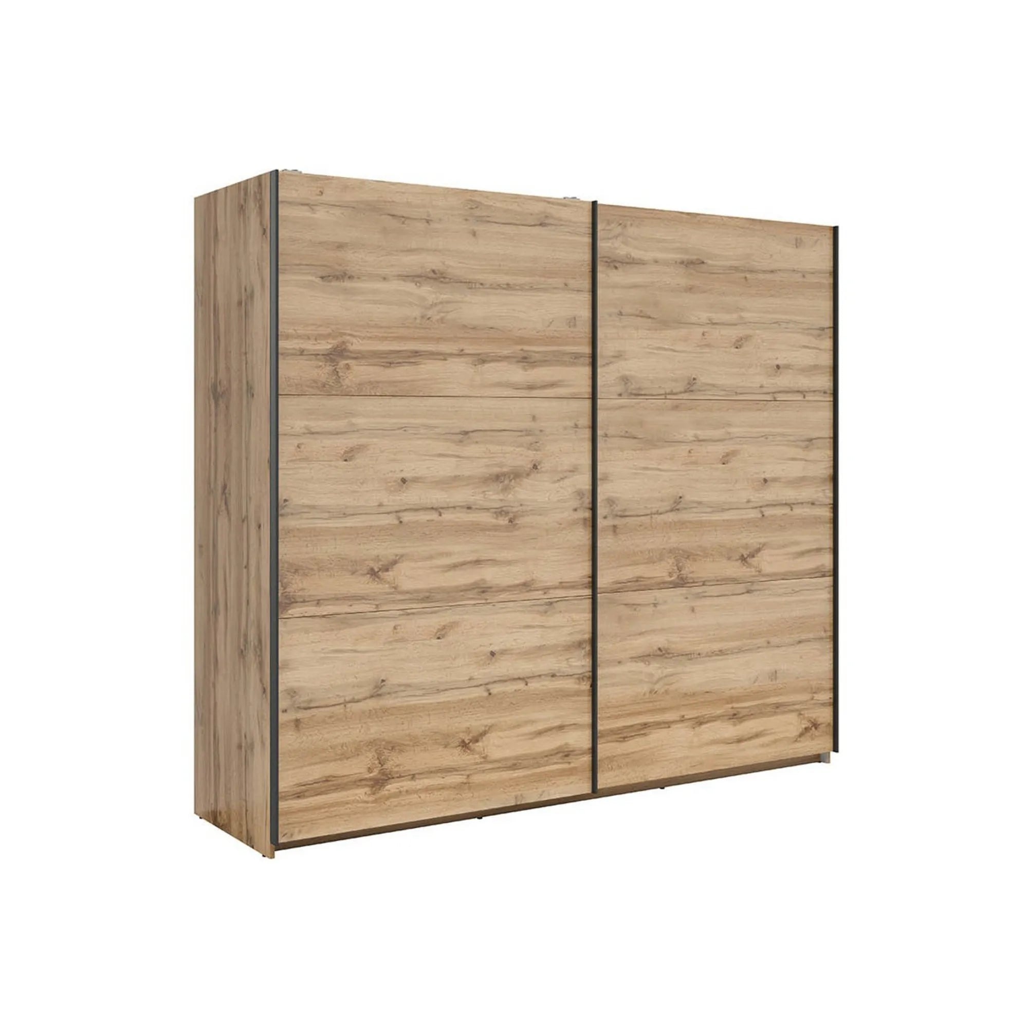 Dressing TETRIX, stejar wotan, PAL, cu 2 usi, 220x60x196 cm